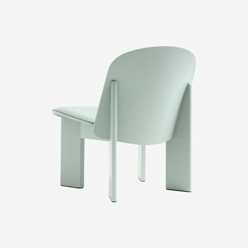 HAY Chisel Lounge Chair in Eucalyptus Beech Upholstered in Metaphor 023 Back