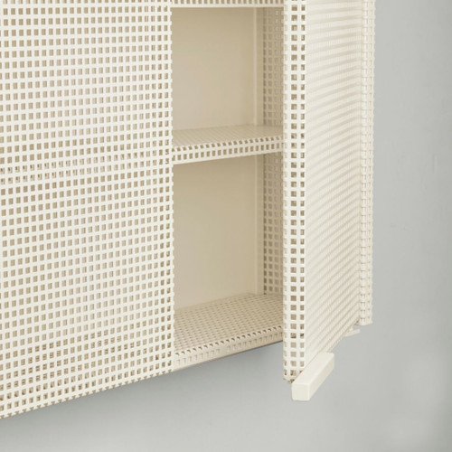 Kristina Dam Studio Grid Wall Cabinet in Beige Detail