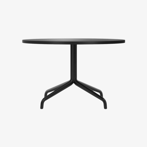 Audo Copenhagen Harbour Column Lounge Table in Charcoal Linoleum Front
