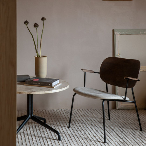 Audo Copenhagen Harbour Column Lounge Table in Kunis Breccia Stone