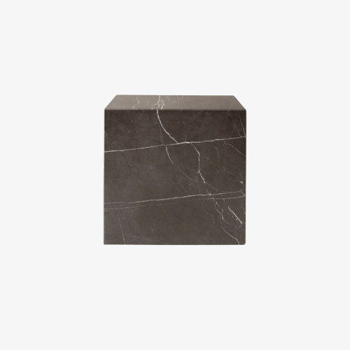 Audo Copenhagen Plinth Cubic in Grey Kendzo Marble Front On Audo Copenhagen Plinth Cubic in Grey Kendzo Marble Front On