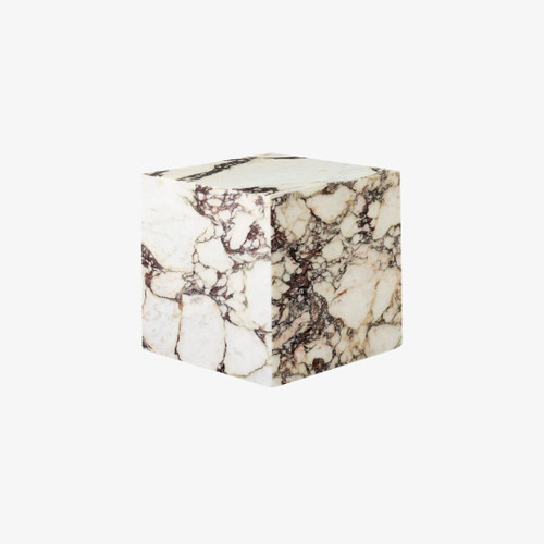 Audo Copenhagen Plinth Cubic in Rose Calacatta Viola Marble Audo Copenhagen Plinth Cubic in Rose Calacatta Viola Marble