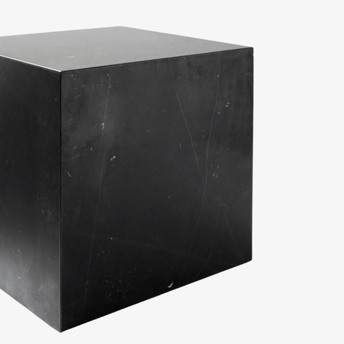 Audo Copenhagen Plinth Cubic in Nero Marquina Marble Detail Audo Copenhagen Plinth Cubic in Nero Marquina Marble Detail
