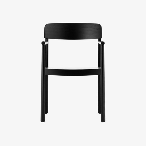Normann Copenhagen Timb Armchair in Black Front On