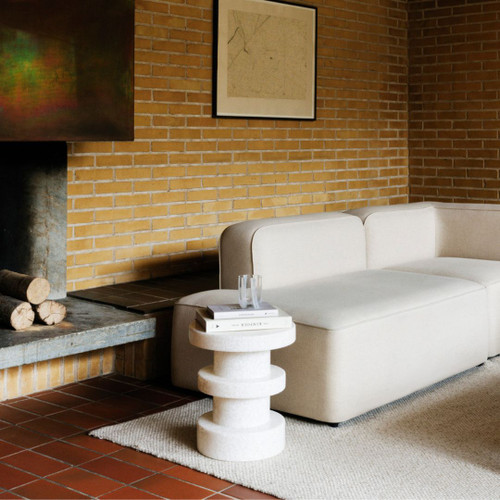 Normann Copenhagen Bit Stool - Stack in White in Living Room