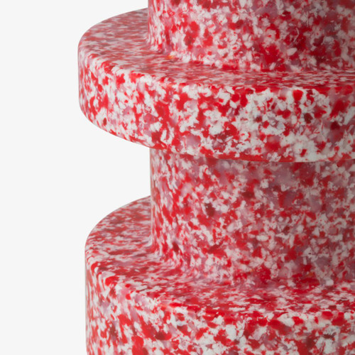 Normann Copenhagen Bit Stool - Stack in Red Close UP
