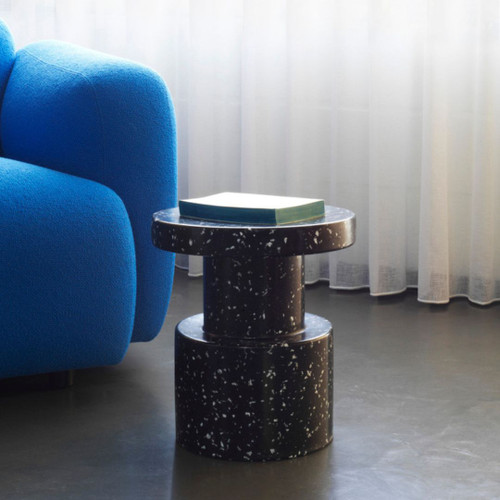 Normann Copenhagen Bit Stool in Black as Side Table Normann Copenhagen Bit Stool in Black as Side Table