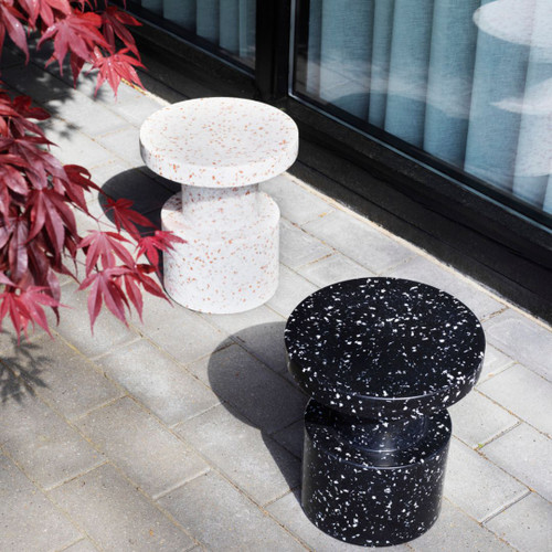 Normann Copenhagen Bit Stool in Black and White Normann Copenhagen Bit Stool in Black and White