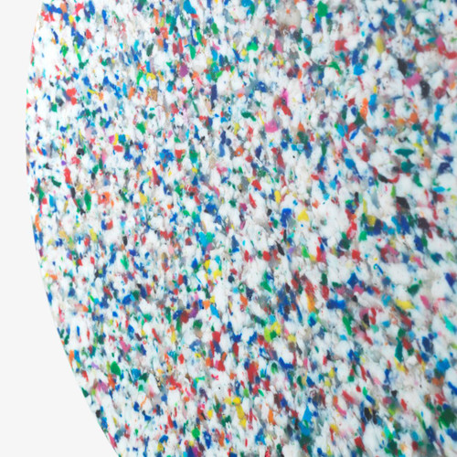 Normann Copenhagen Bit Stool in White Multi Detail Normann Copenhagen Bit Stool in White Multi Detail