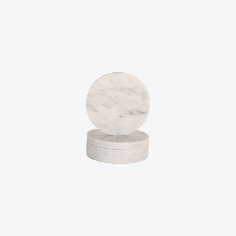 Behr & Co Circle Marble Coasters Set of 4