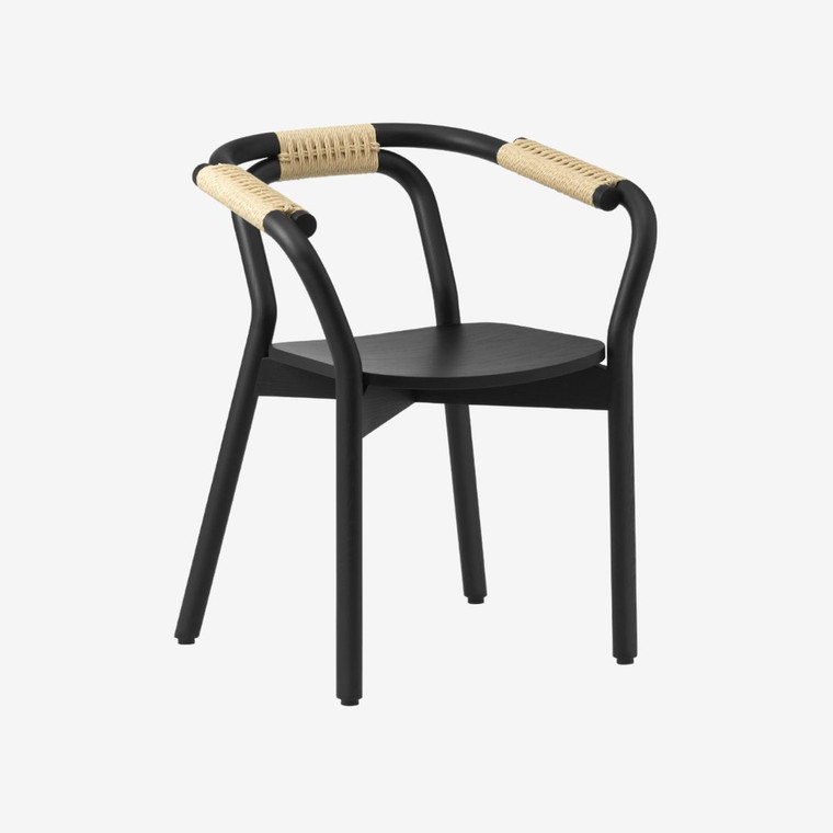 Normann Copenhagen Knot Chair in Black and Natural