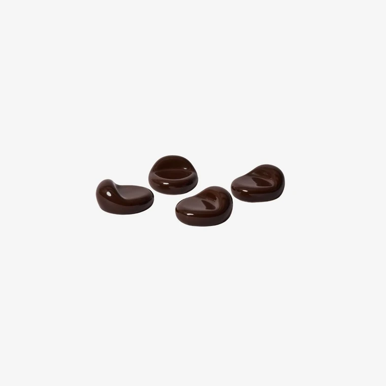 Ferm Living Nube Planter Feet Set of Four in Carob Brown