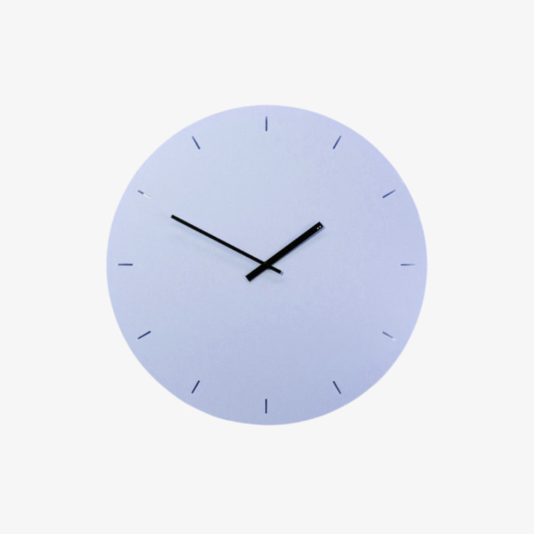 Minimal Clock in Pale Purple (Limited Edition) with Black Hands and Dash Markers