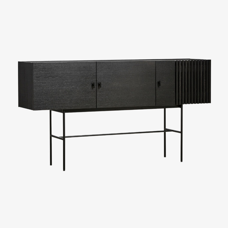 WOUD Array Sideboard in Black 180 cm