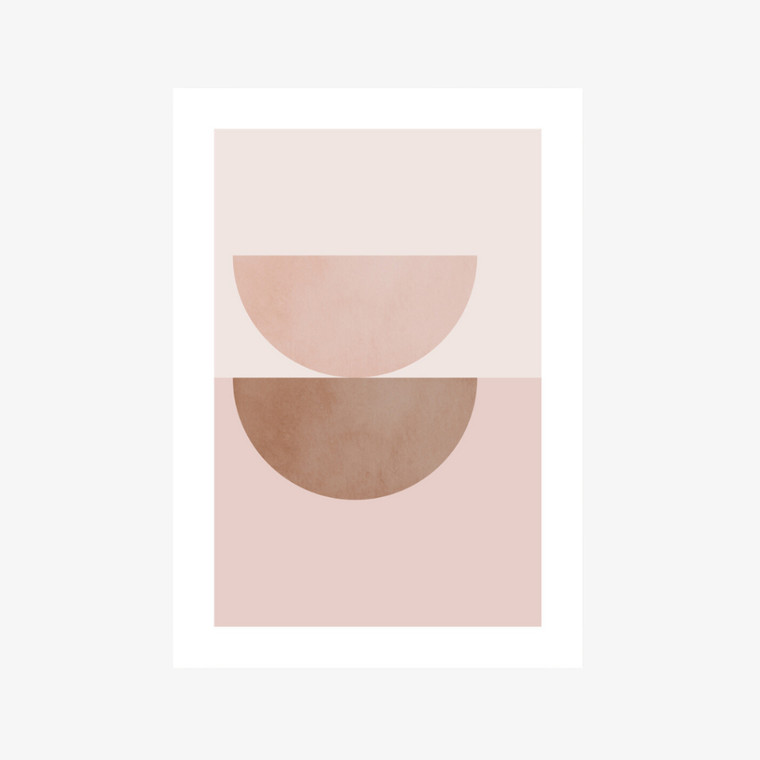 TOO Designs Echo Art Print in Pink Clay Unframed