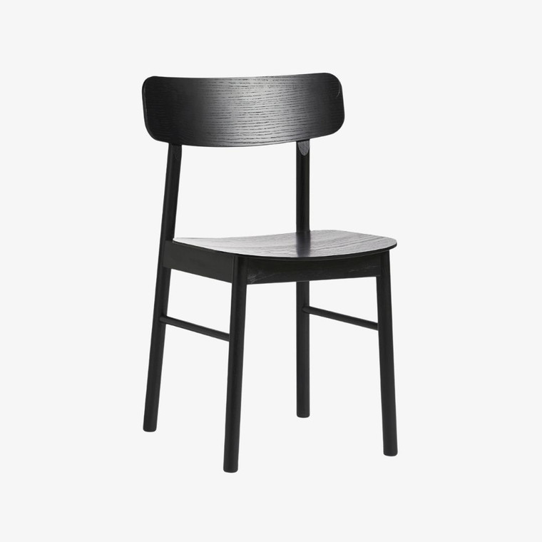 WOUD Soma Dining Chair in Black Painted Ash