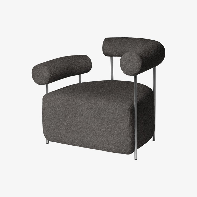 Kristina Dam Studio Solitude Lounge Chair in Dark Grey