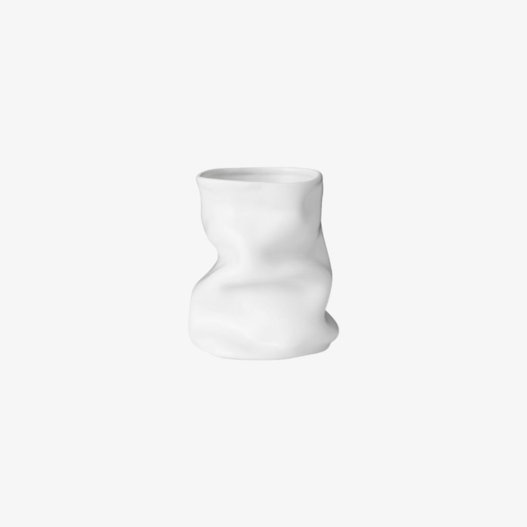 Audo (Menu) Collapse Vase 20cm in White