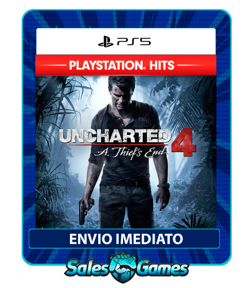 Uncharted 4: A Thief’s End - PS5 - Edição Padrão - Primária - Mídia Digital