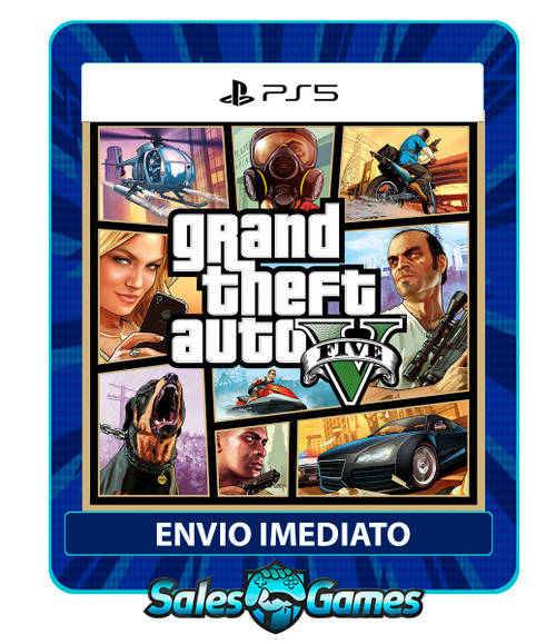 Grand Theft Auto V ( GTA ) - PS5 - Edição Padrão - Primária - Mídia Digital