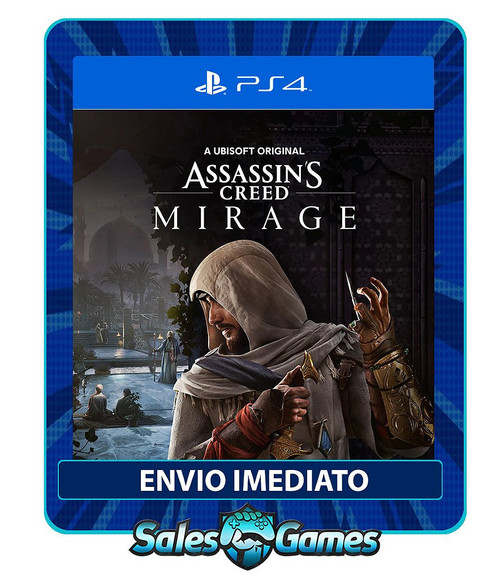 Assassins Creed Mirage - PS4 - Edição Padrão - Primária - Mídia Digital