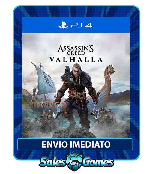 Assassins Creed Valhalla - PS4 - Edição Padrão - Primária - Mídia Digital
