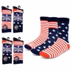 4 Pack Assorted Men's American Flag  Socks - 3PKS-MAF