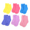 6 Pairs Assorted Solid Color Infant Socks 0-3 Yrs - GSS12ASST03