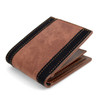 Bi-Fold  Leather Striped Wallet - MLW5186
