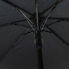Black Compact Umbrella with Rubberized Curve Handle - UM5007
