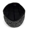 Fall/Winter Black & White Speckled Weave Textured Ivy Hat - H1805055