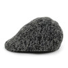 Fall/Winter Black & White Speckled Weave Textured Ivy Hat - H1805055