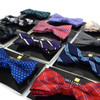 12pc Assorted Men's Pattern Bow Ties - FBB12-ASST