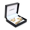 12pc Pack Silver and Gold Cufflink and Tie Bar Boxed Set CTBPRO-S8 G4