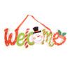  Christmas Wall Decor Snowman Welcome Hanging Sign - XWDC5304