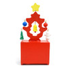 Red Christmas Tree Shape Wooden Calendar - XHDC5192