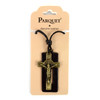 Vintage Unisex Religious Pendant Adjustable Leather Cord Necklace - NVNCK1004