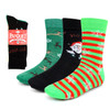 3 Pairs Pack Men's Christmas Holidays Crew Socks - 3PK-MXMS1