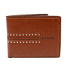 Bi-Fold Leather Men's Brown Wallet - MLW5195-BR