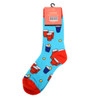 Women's Beer Pong Novelty Socks - LNVS1912-Blue