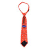 Boy's Christmas Santa Claus Red Zipper Tie - MPWZ-106