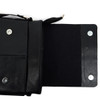 PU Leather Black Crossbody Messenger Bag - FBG1834