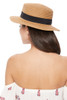 Spring/Summer Ribbon Round Flat Top Ladies' Hat - LFH190102