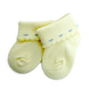 24 Pairs Assorted Solid Color Babies' Socks with Scallop Edging - K_GSS24PR02-YPW 