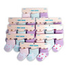 24 Pairs Assorted Fancy Babies' Socks with Paw Print Pattern - GFS24PR02-PMPK