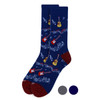 Men's Guitar & Music Notes Premium Collection Novelty Socks - NVPS2003