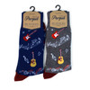 Men's Guitar & Music Notes Premium Collection Novelty Socks - NVPS2003