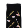 Women's Baseball Novelty Socks - LNVS1907-BK