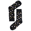 Women's Baseball Novelty Socks - LNVS1907-BK