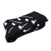 Women's Baseball Novelty Socks - LNVS1907-BK